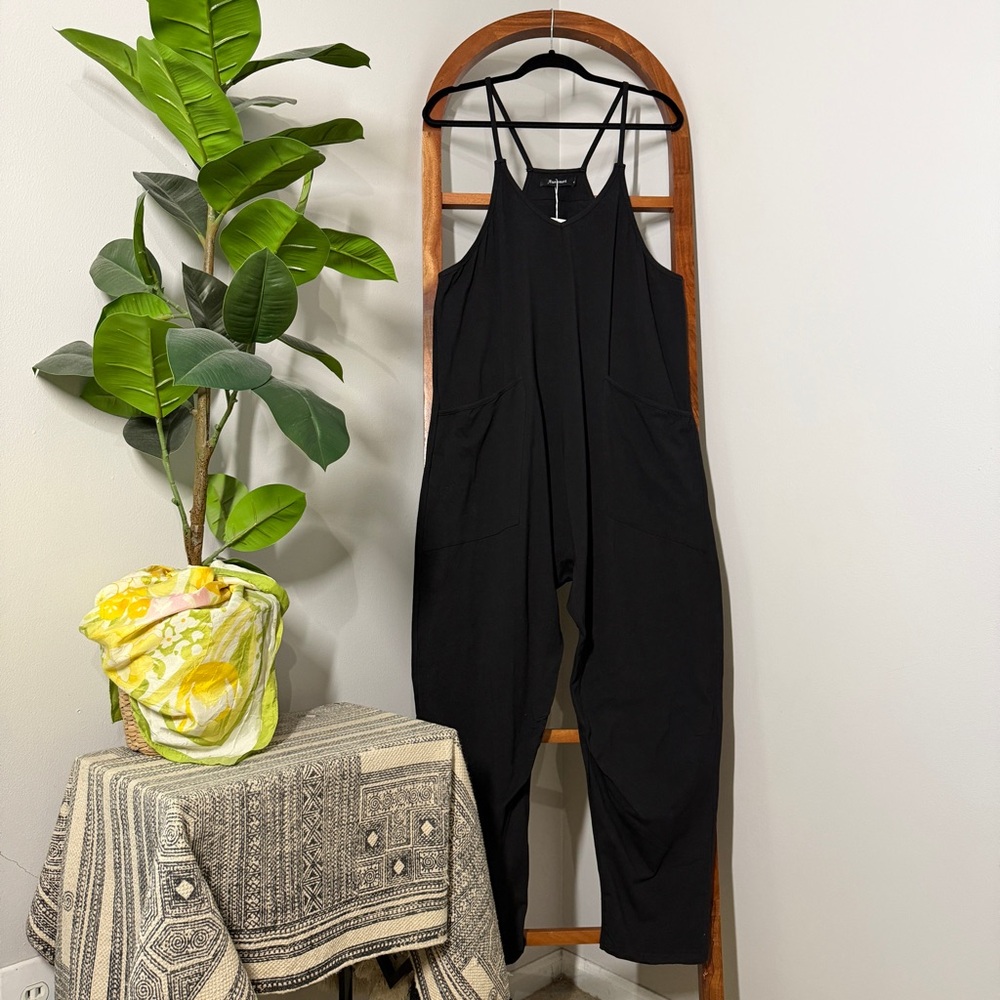 Automet SMALL Black Slouchy Knit Jumpsuit Hot Shot One Piece NEW